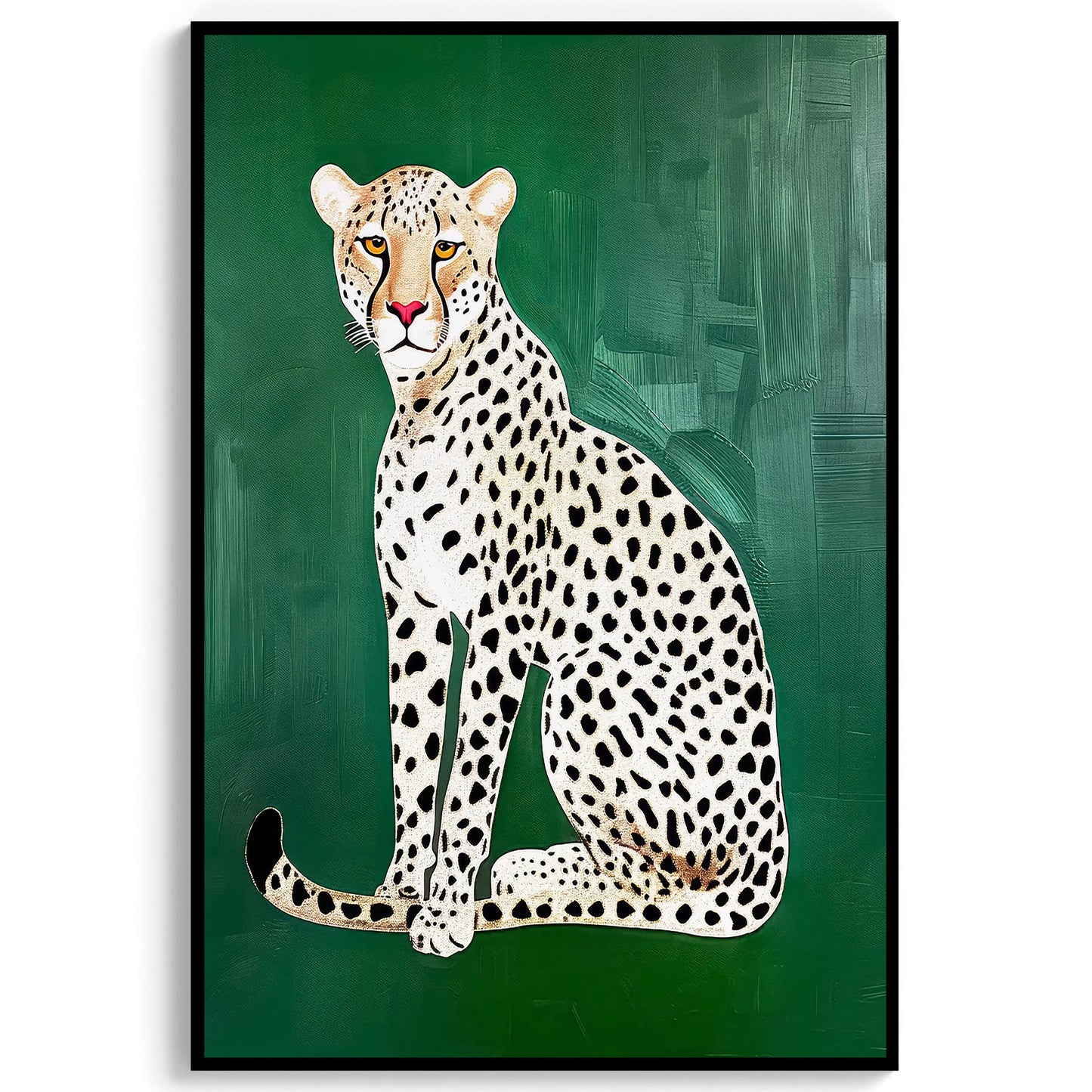 Cheetah Art Print, Glam Leopard Wall Decor