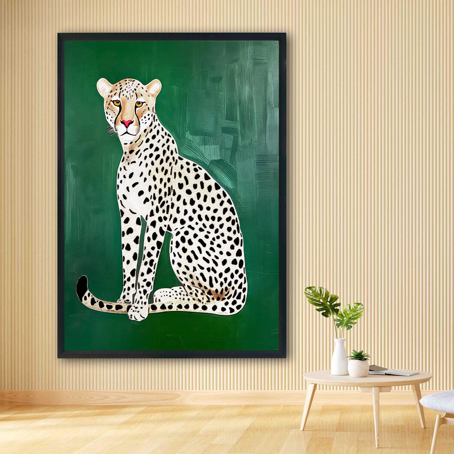 Cheetah Art Print, Glam Leopard Wall Decor