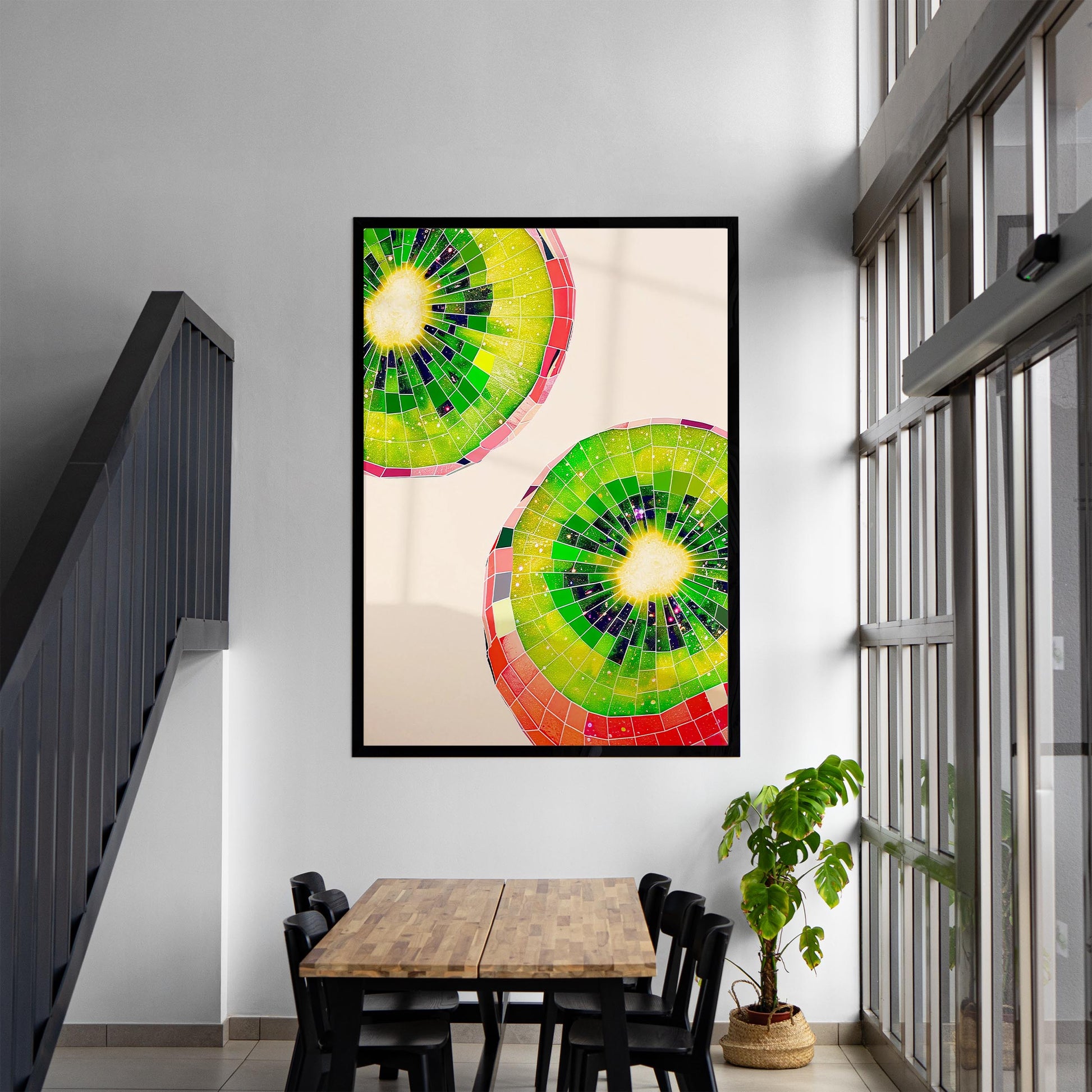 Disco Kiwi Art Print, Glam Dorm Room Decor