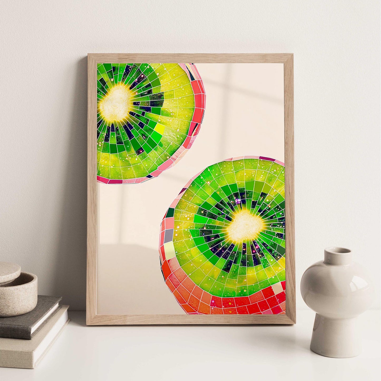 Disco Kiwi Art Print, Glam Dorm Room Decor
