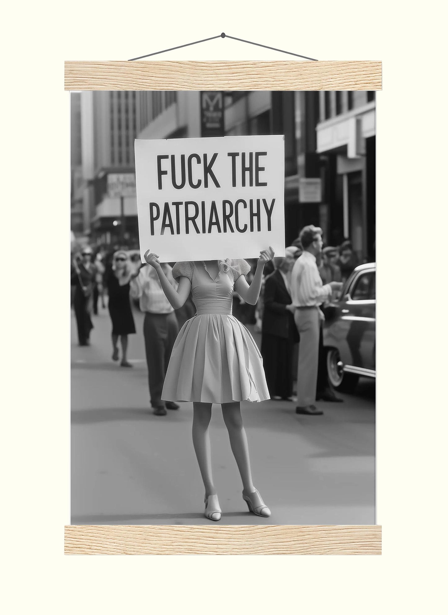Feminist Retro Print Fuck The Patriarchy, Vintage Woman Protest Print, Girl Power, Feminism Poster - B