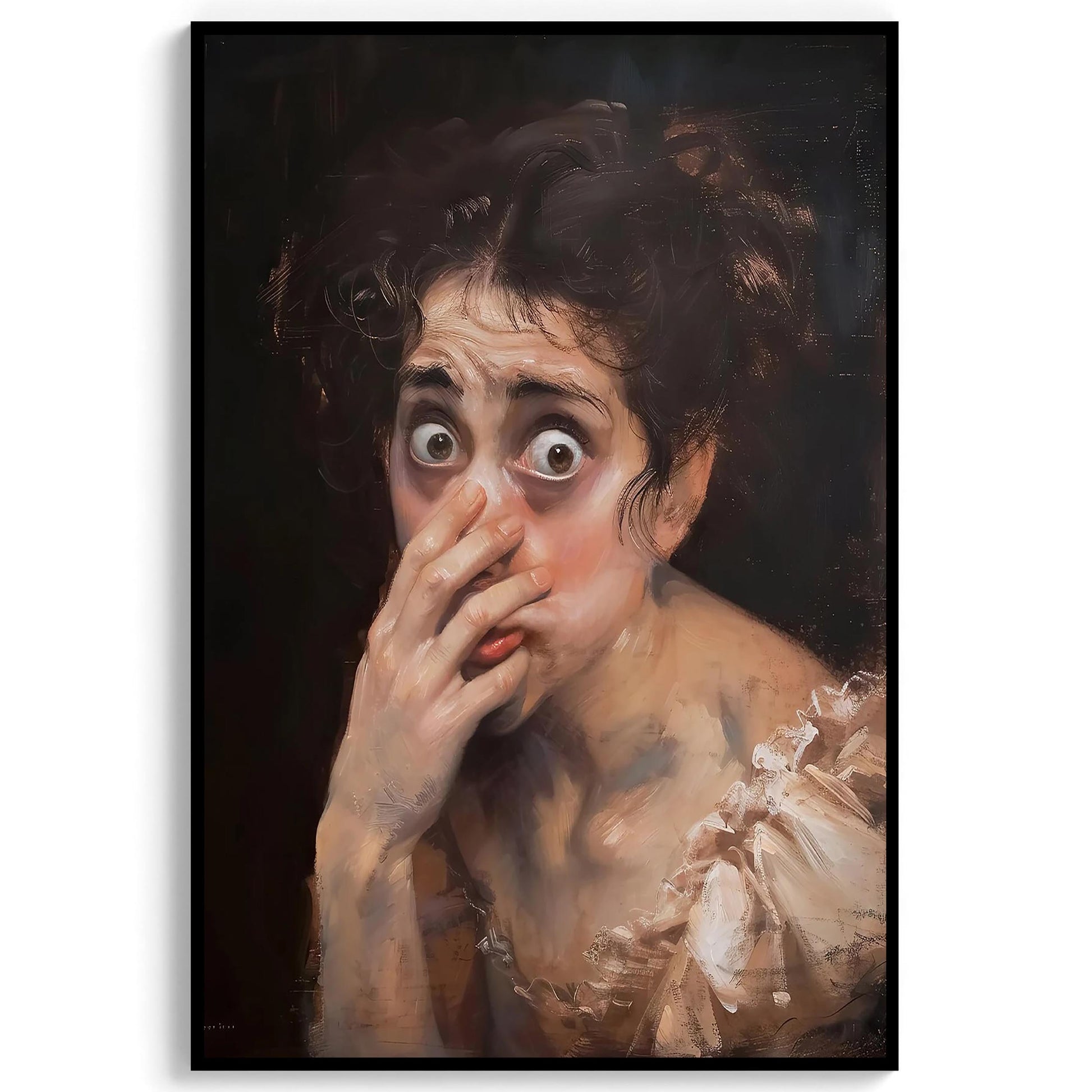 Funny Bathroom Art Print, Stinky Humor, Vintage Painting