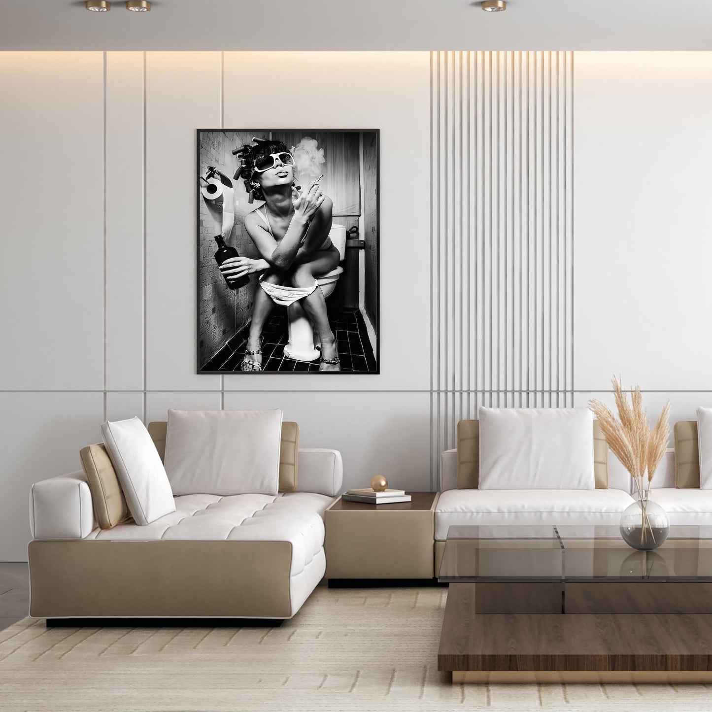 Girl_Sitting_On_Toilet_Wall_Art_Retro_Woman_Smoking,_Funny_Bathroom_Poster,_Feminist_Print,_Retro_Wall_Decor_-_Black_and_White_Print_