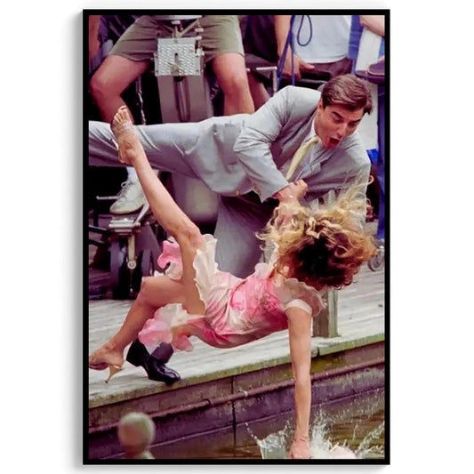 Sex and the City Poster,Carrie Bradshaw&Mr.Big Iconic Scene,Fashion,Wall Art,TV Show Print, Digital Download