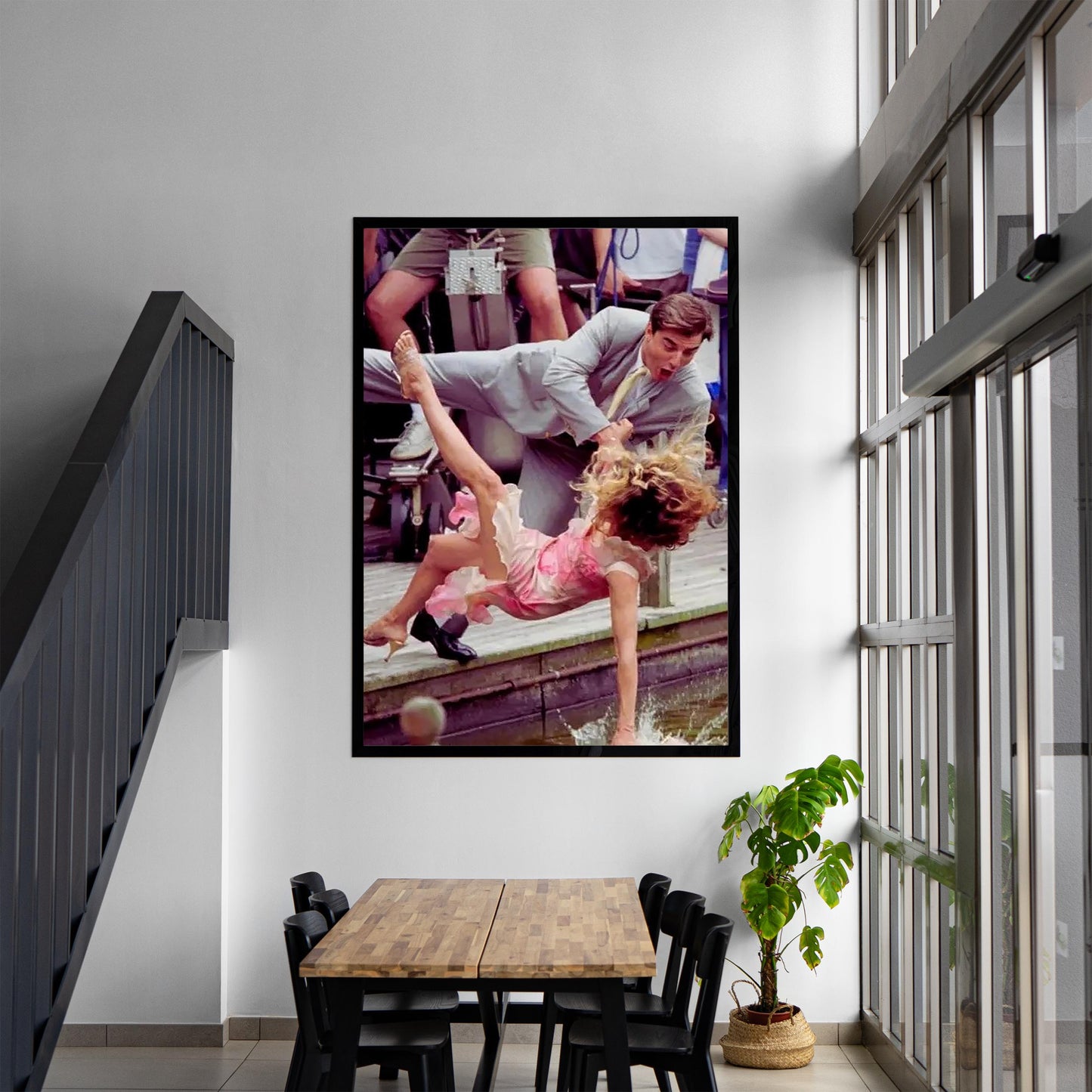 Sex and the City Poster,Carrie Bradshaw&Mr.Big Iconic Scene,Fashion,Wall Art,TV Show Print, Digital Download